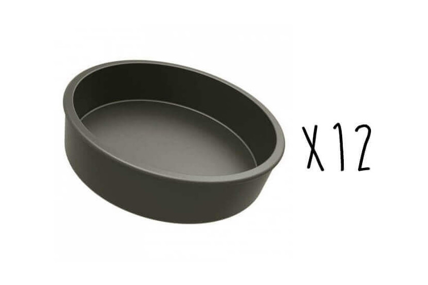 Set di 12 stampi per quiche o millesimi Exoglass® Matfer