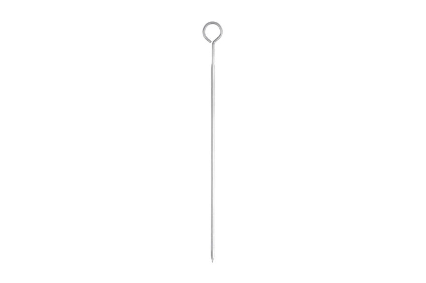 Conjunto de 4 espetos triangulares em aço inoxidável de 30 cm