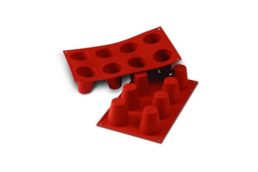 Professionelle Silikonform Silicon Flex 300x175mm 8 Babas 5.5cm
