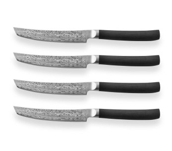 Juego de 4 cuchillos Shizu Hamono Serie VG10 Damasco 33 capas