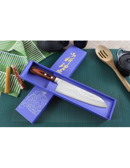 Masutani 18cm hammered japanese chef ' s knife