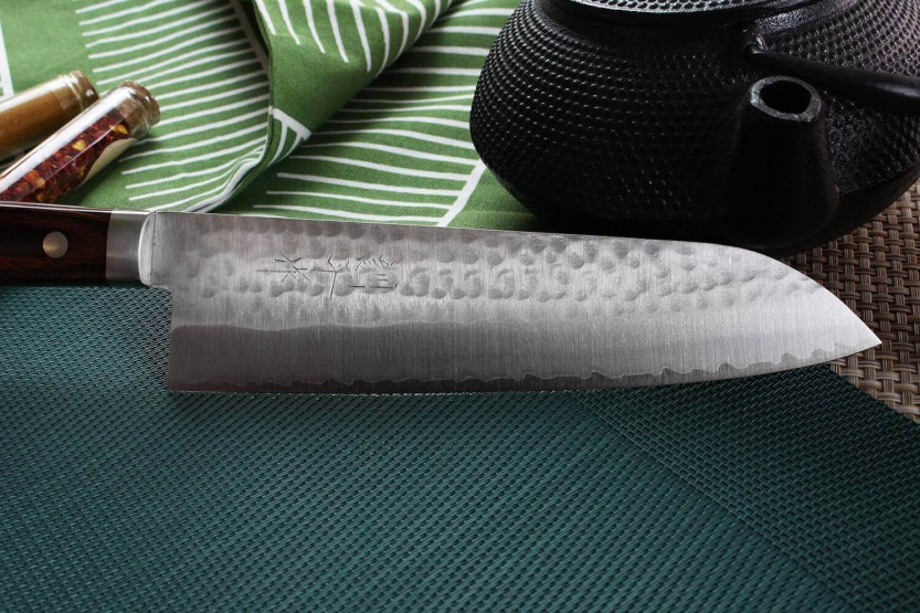 Masutani 18cm hammered japanese chef ' s knife