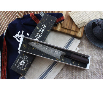Yoshimi Kato 18 cm VG10  Damasco Nickel coltello da chef giapponese fatto a mano 2