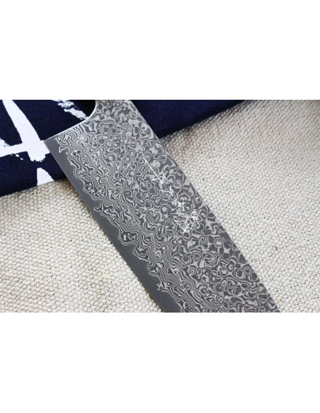 Yoshimi Kato 18 cm VG10 Damaskus nikkel håndlaget japansk kokkekniv