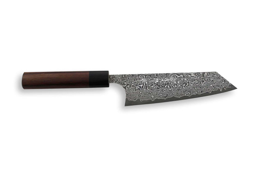 Yoshimi Kato 16,5 cm VG10 Nichel Damasco coltello bunka giapponese fatto a mano