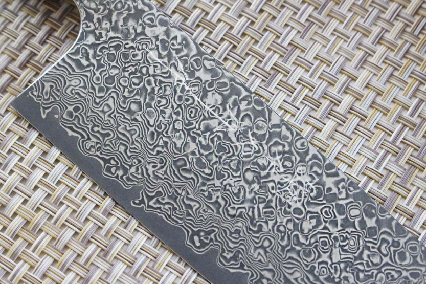 Yoshimi Kato 16.5cm VG10 Níquel Damasco cuchillo bunka japonés hecho a mano