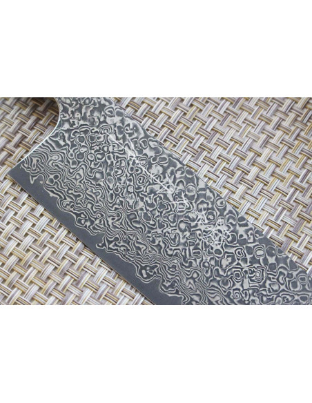 Käsintehty japanilainen bunka-veitsi Yoshimi Kato 16.5cm VG10 Nikkeli Damascus Damascusta