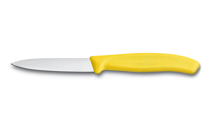 Victorinox Swissclassic urtekniv gul med glat blad 8 cm