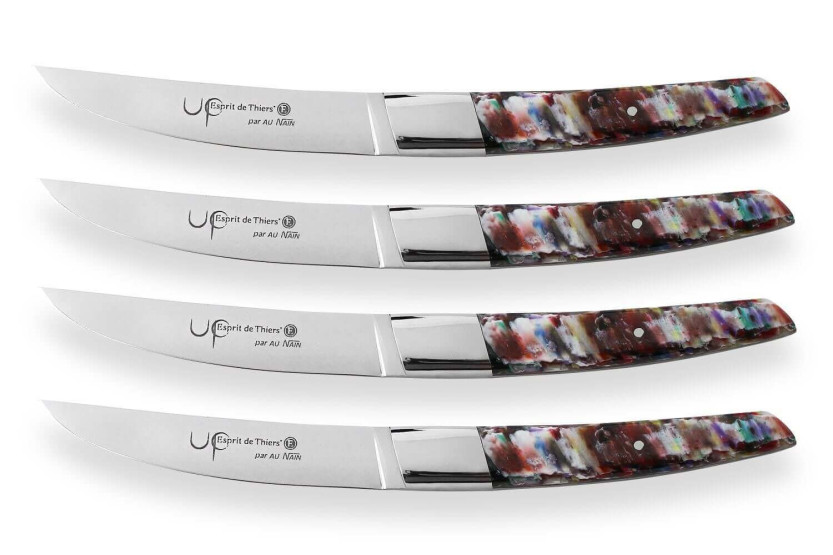 AU NAIN UP juego de mesa 4 cuchillos para carne 11cm