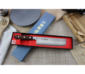 Kikusui Tsuchime Damaskus 33 lags japansk usubakniv 17 cm 2