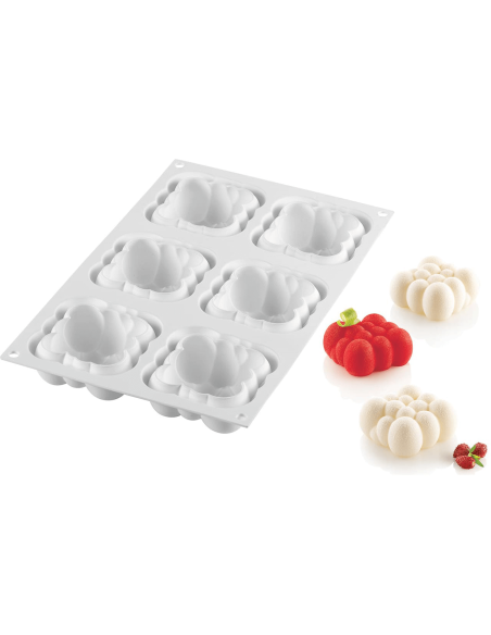Silikomart pastry mould 6 mini square clouds