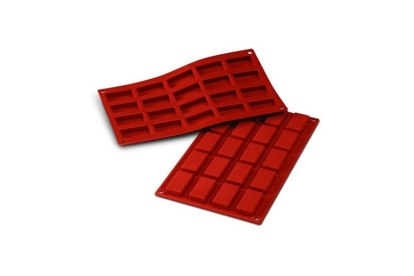 Silisium mold Flex profesjonell Silisium mold 300x175mm 20 mini financiers