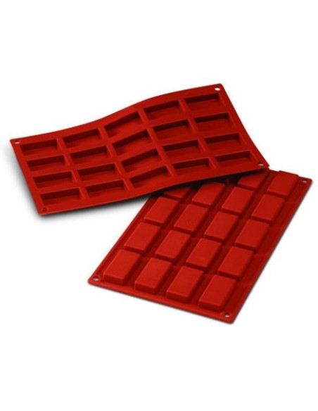 Silisium mold Flex profesjonell Silisium mold 300x175mm 20 mini financiers