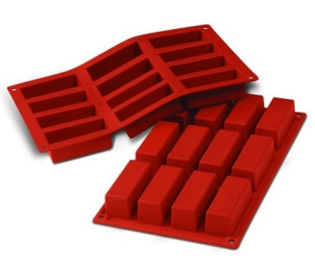 Silikonform professionnel Silicon Flex 300x175mm 12 Mini-Kuchen