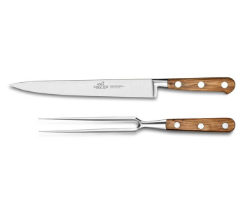 Caja SABATIER Provençao Cuchillos rebanadores 20cm + tenedor carne 2