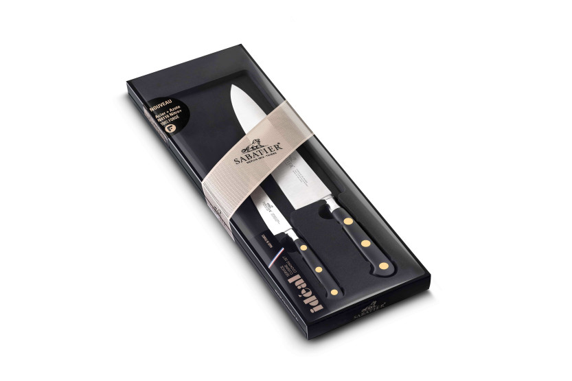 SABATIER Idéal Laiton Office 10cm + Chef 20cm veitsisarja