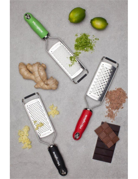 Microplane Gourmet dobbeltkantet rasp med svart håndtak