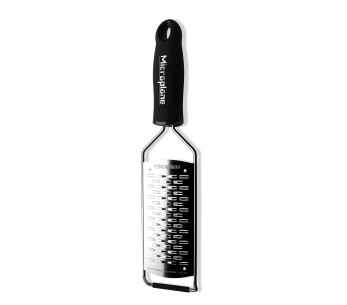 Microplane Gourmet kaksiteräinen raspi musta kahva