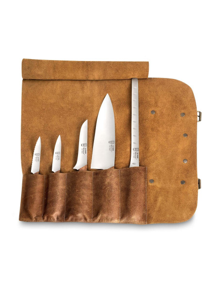 Au Nain Bistronome 5-knivs etui i læder