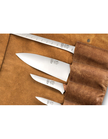 Au Nain Bistronome 5-knivs etui i læder