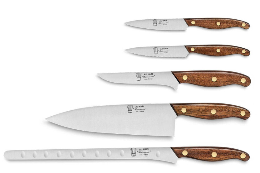 Au Nain Bistronome 5-knife leather case