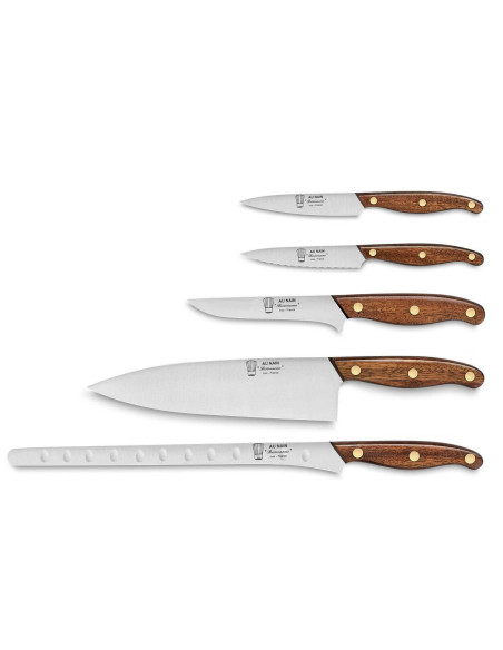 Au Nain Bistronome 5-knivs etui i læder
