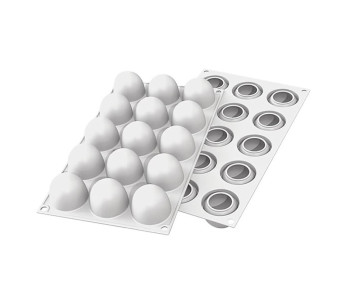 Silikomart professionele siliconen vorm 15 truffels 42 x 36mm