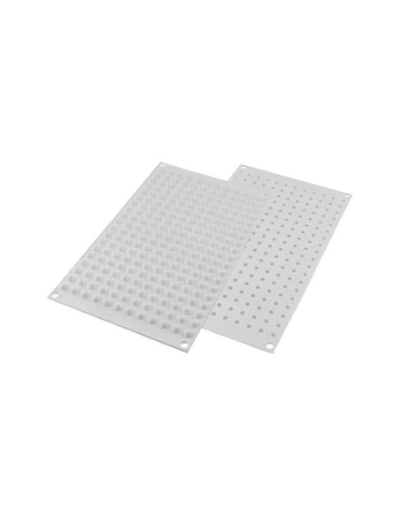 Molde de silicone profissional Silikomart 228 mini pérolas 7 x 6 mm