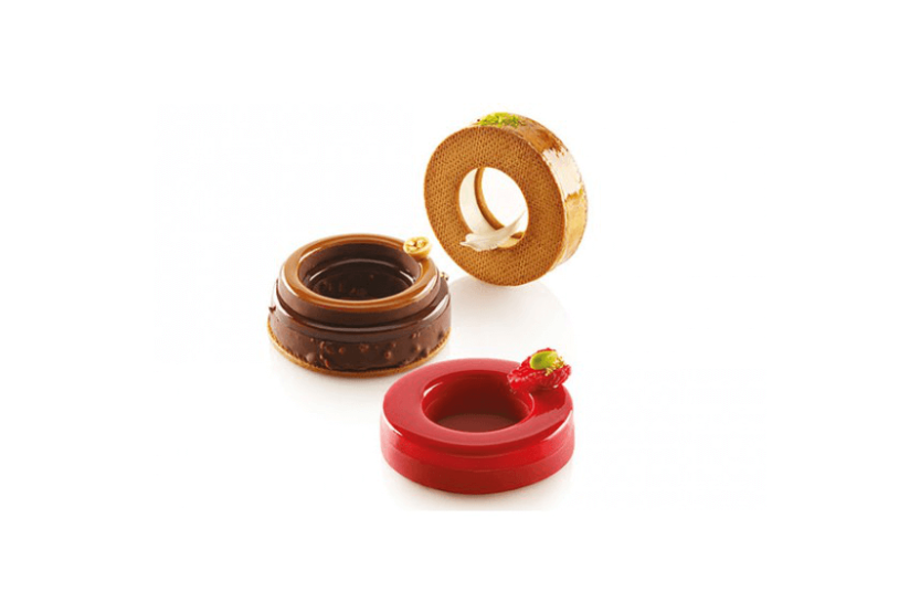 6 moldes para anéis + 1 cortador duplo Silikomart