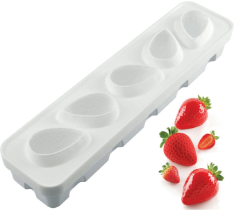 Silikomart molde de silicona blanca para fresas