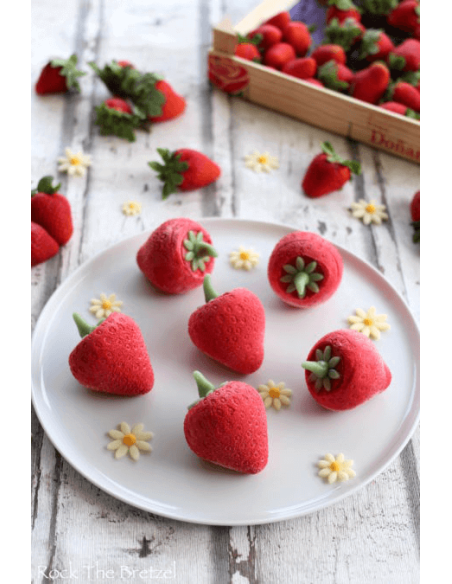 Silikomart white silicone strawberry mould