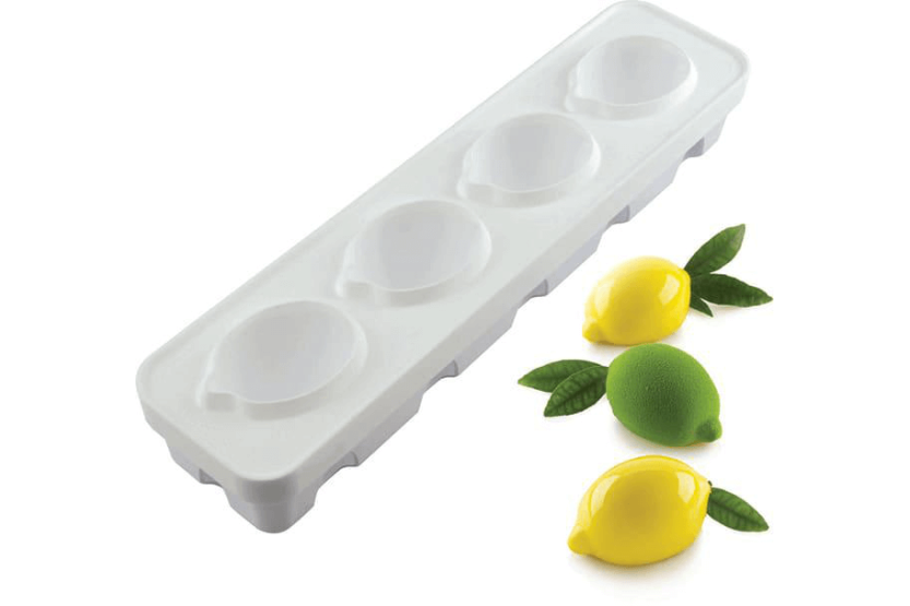 Silikomart citronmåne i hvid silikone