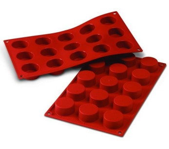 Silicon Flex ammattimainen silikonimuotti 300x175mm 15 pyöreää petits fours -muotti