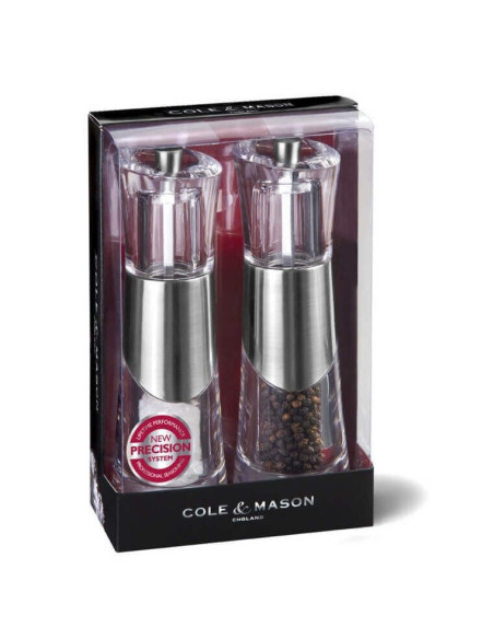 Cole & Mason Bobbi peper en zoutstel 18,5cm