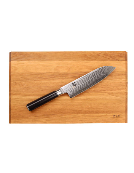 Conjunto de caixa 1 faca santoku Kai Shun Classic de 18 cm + 1 tábua de madeira KAI gratuita