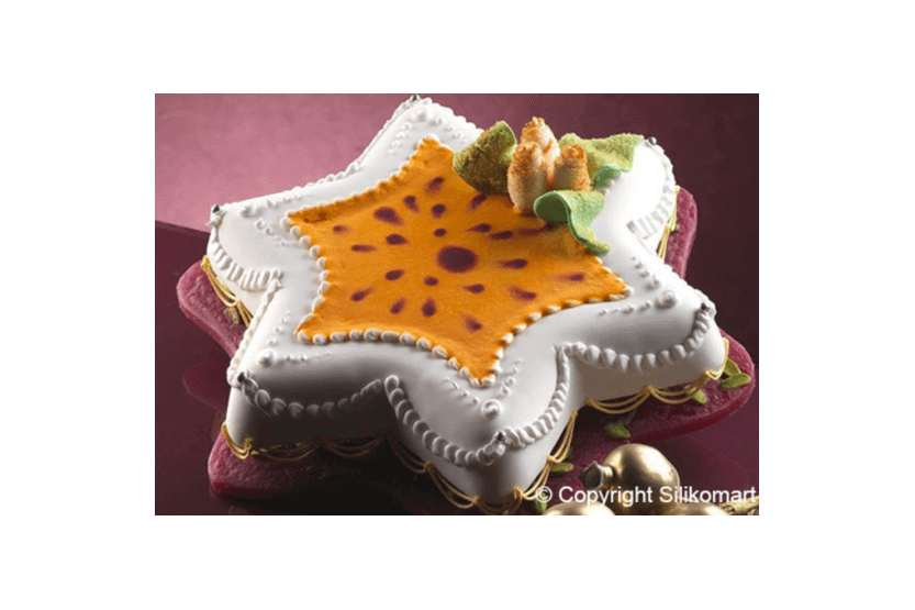 Stampo professionale in silicone Uniflex star 6 rami Ø26cm h 4cm