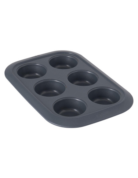 Berghoff Gem 6 cupcake mold Ø6,5cm carbon steel