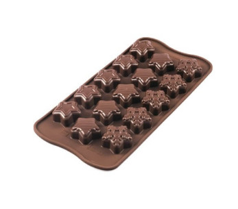 Molde de silicone para chocolate Silikomart Easy Choc especial de Natal 214X106 mm