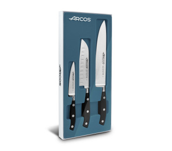 Riviera Arcos 3 kpl taottu keittiöveitsisarja (Chef+Santoku+Office)