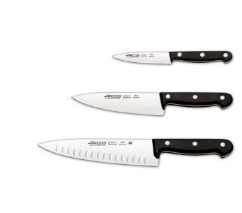 Set mit 3 Küchenmessern Arcos Universal Griffe 3 Nieten 2