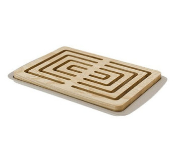 Legnoart Vitto lys/mørk ask brødplade + krummebakke