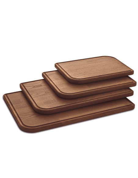 Legnoart Gourmand tabla de cortar de haya natural y acacia + canalón