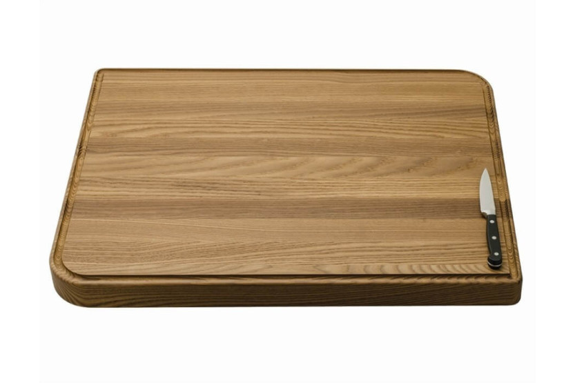 Legnoart Gourmand tabla de cortar de haya natural y acacia + canalón