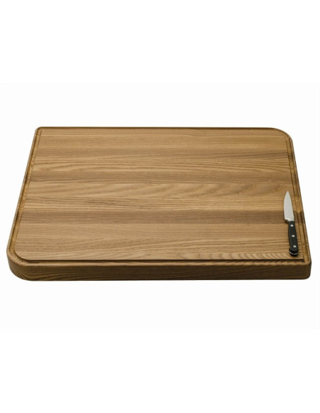 Legnoart Gourmand tabla de cortar de haya natural y acacia + canalón