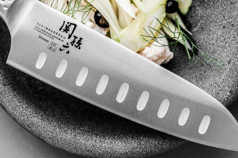 Japanisches santokumesser Kai Seki Shoso mit mit Kullen 16.5cm