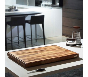 Tábua de cortar nogueira Legnoart Grand Gourmand com calha 2