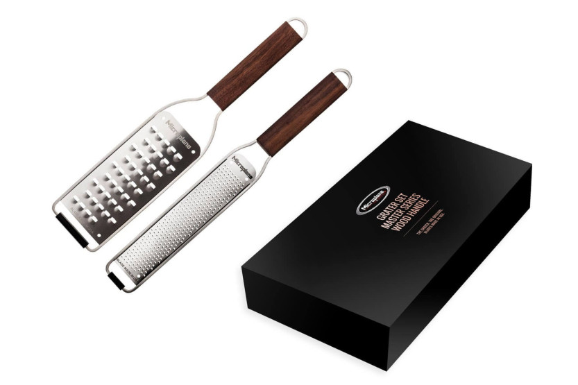 Caixa de oferta do ralador Microplane Master zester + ralador muito grosso