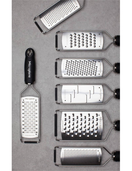 Microplane Gourmet storkornig rasp svart handtag