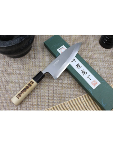 Yoshihiro Jyosaku Wit 2 staal 15cm deba japans handgemaakt mes