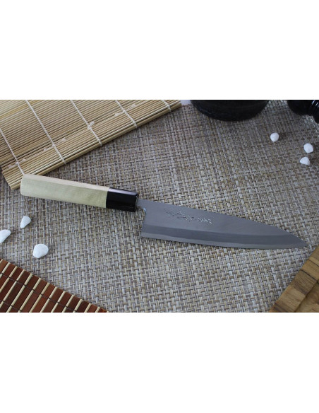 Faca mioroshi japonesa Yoshihiro Jyosaku White 2 de aço de 18 cm feita à mão
